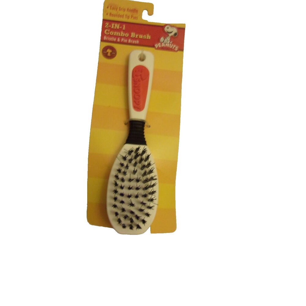 Peanuts Snoopy Pet Brush Pin and Bristle Brush 2 - In- One Combo Brush New